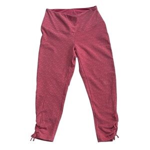 Dressbarn Sunday Women's Pink Tangerine Cropped Casual Leggings Size XS